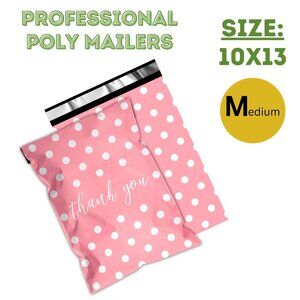 25 count - 10x13 Poly Mailer - Professional Self Sealing Polymailers